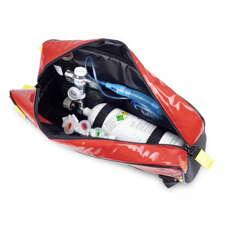 MINI TUBE's Small Oxygen Carrier Bag - Red Tarpaulin - Elite Bags