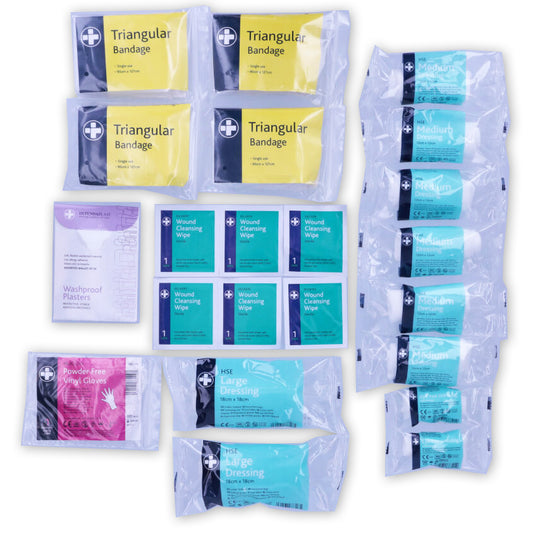 HSE 50 Person First Aid Kit Refill - Reliance