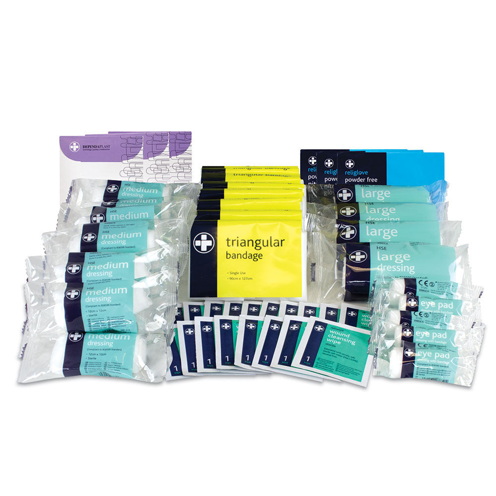 HSE 50 Person First Aid Kit Refill - Reliance