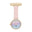 Annie Apple Nurses Fob Watch - Meraki - Sunset Gold - Pink Leather- 35mm