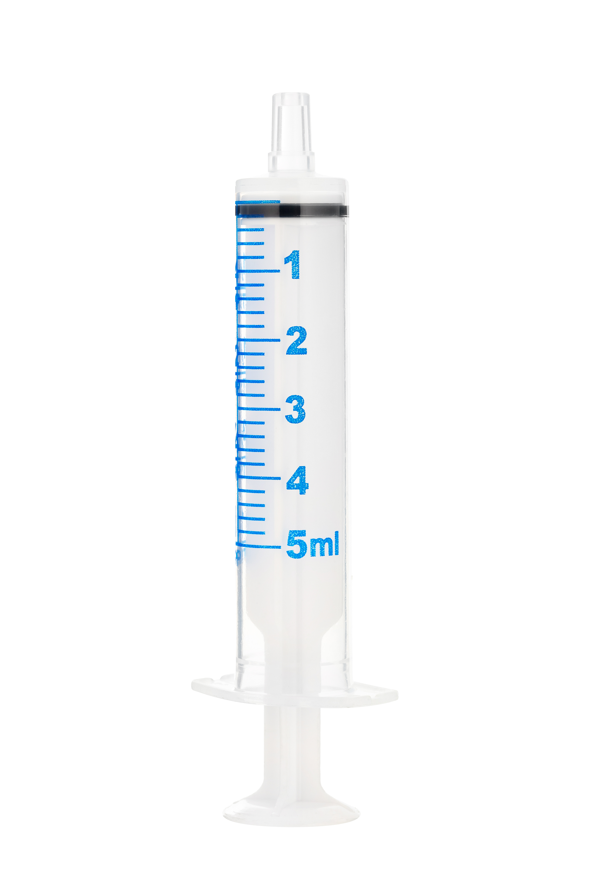 5ml SOL-M™ Oral Syringe w/ Tip Cap, Clear Barrel, White Plunger - Box 100 - 