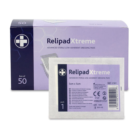 Advanced Low-Adherent Dressing Pads - Box of 50 - Reliance