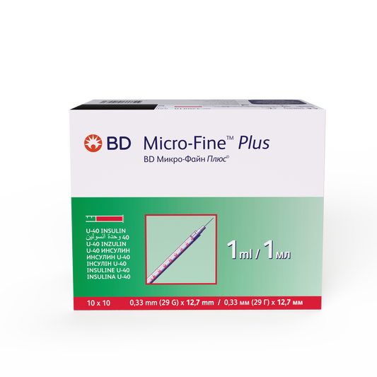 1ml 29g Micro-Fine™ Insulin Syringe  - Box of 100