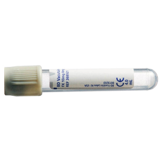 BD Vacutainer 4ml Glucose Analysis Tubes (100) - 