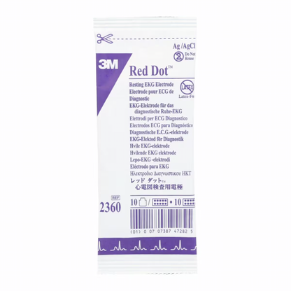 3M Red Dot ECG Adult Monitoring Electrodes - Pack of 100 - 