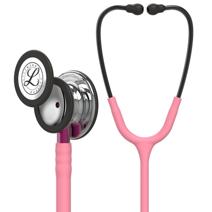 Littmann Classic III Monitoring Stethoscope: Mirror & Pearl Pink - Pink Stem 5962 - Freshers Voucher - Littmann Stethoscopes