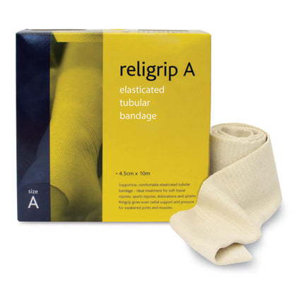 Religrip Elasticated Tubular Bandage - Natural - 10 Meters - Reliance