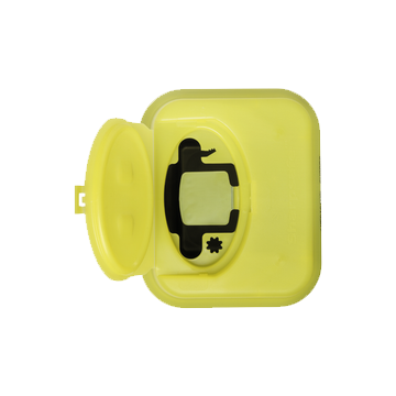 Sharpsafe® 7L Wide Recycled UK Yellow Lid - 