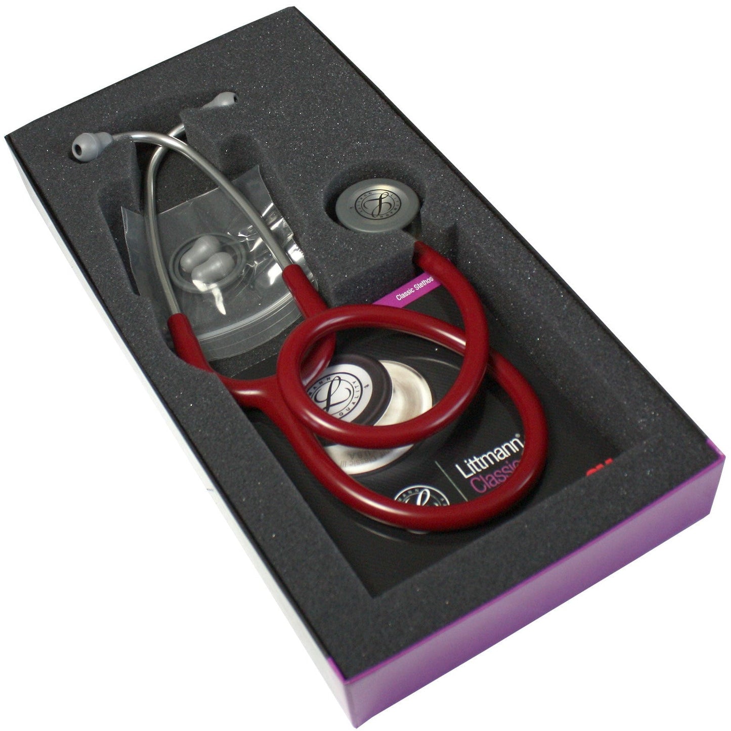 Littmann Classic III Monitoring Stethoscope: Burgundy 5627 - Freshers Voucher - Littmann Stethoscopes