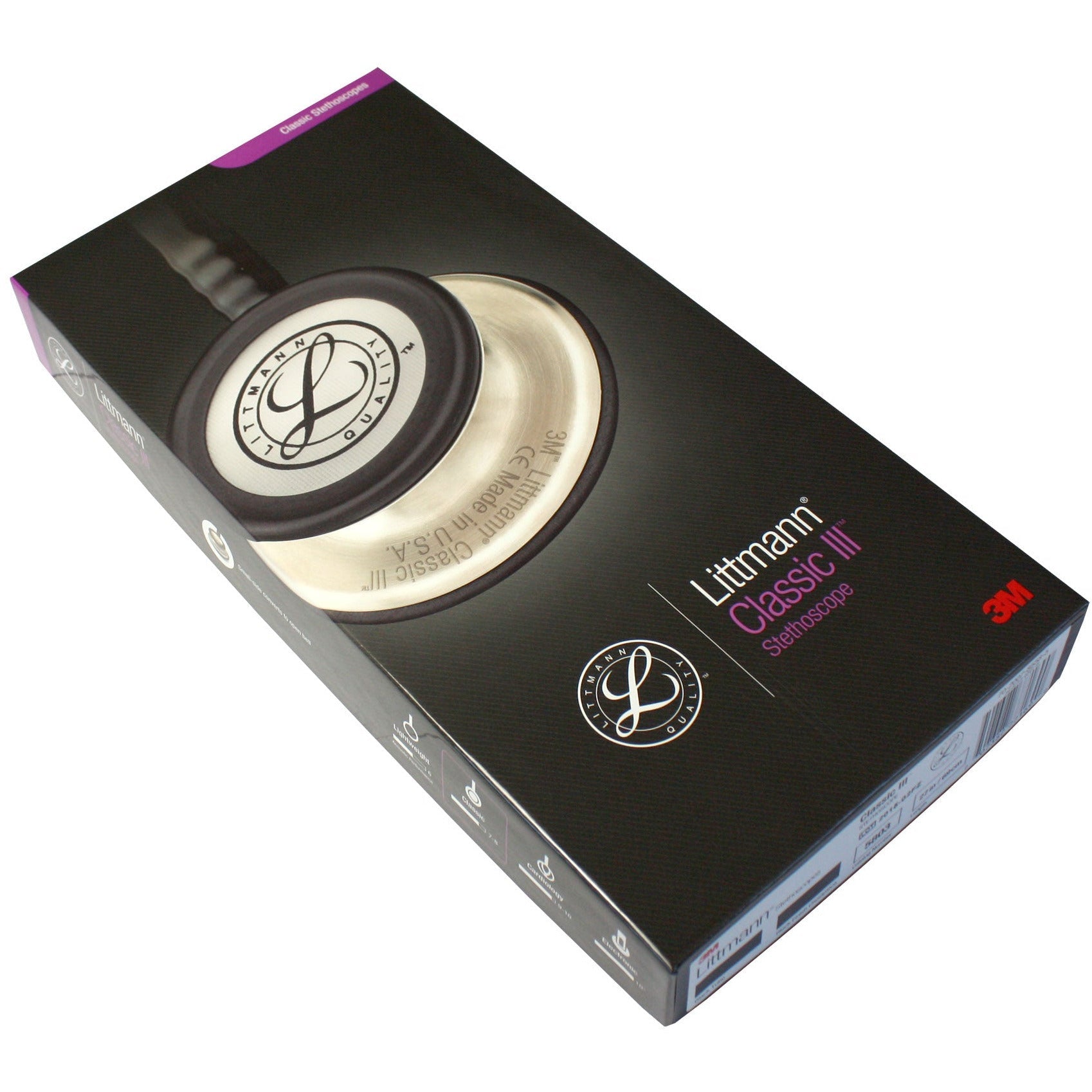 Littmann Classic III Monitoring Stethoscope: All Black 5803 - CLEARANCE NO BOX - Littmann Stethoscopes