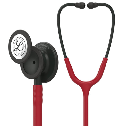 Littmann Classic III Monitoring Stethoscope: Burgundy - Black Finish 5868 - Freshers Voucher - Littmann Stethoscopes