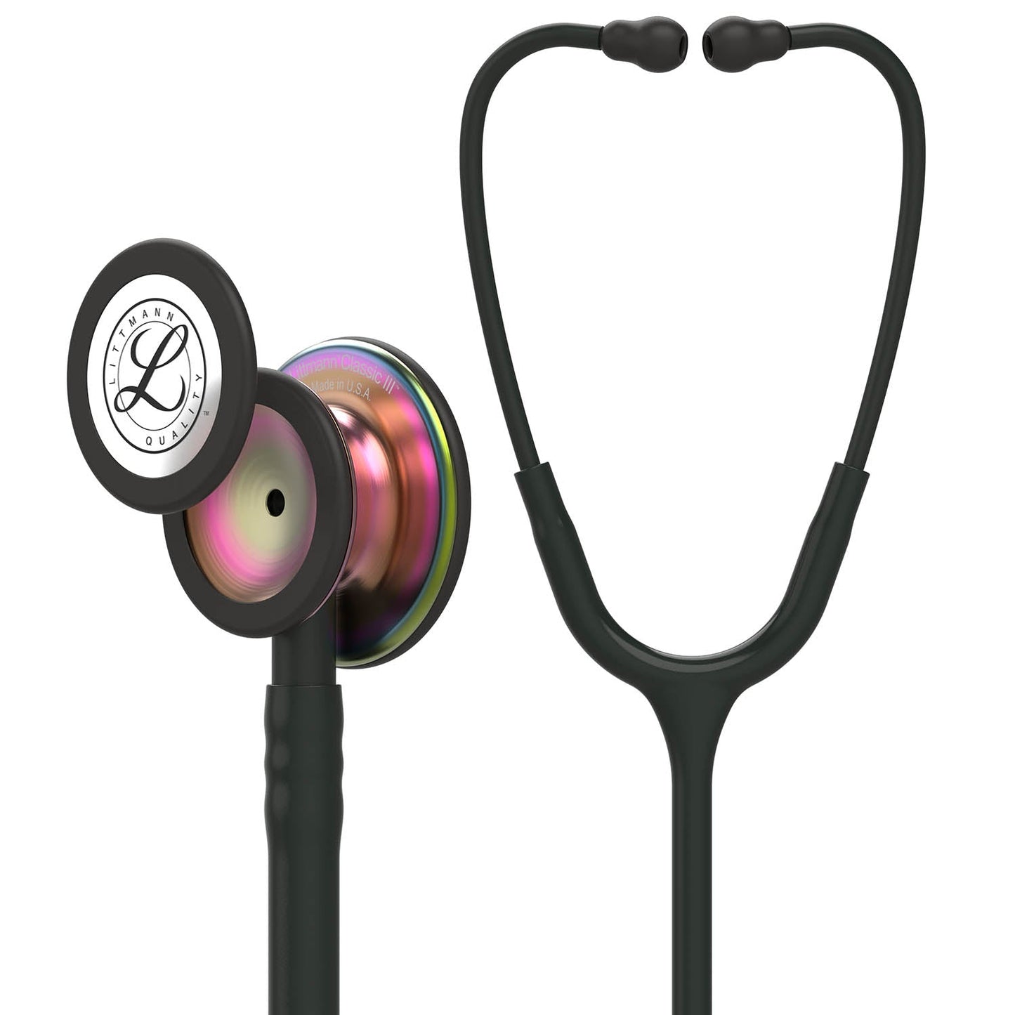 Littmann Classic III Monitoring Stethoscope: Black - Rainbow Finish 5870 - Freshers Voucher - Littmann Stethoscopes