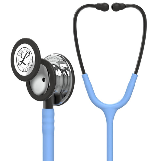 Littmann Classic III Monitoring Stethoscope: Mirror & Ceil Blue - Smoke Stem 5959 - Freshers Voucher - Littmann Stethoscopes