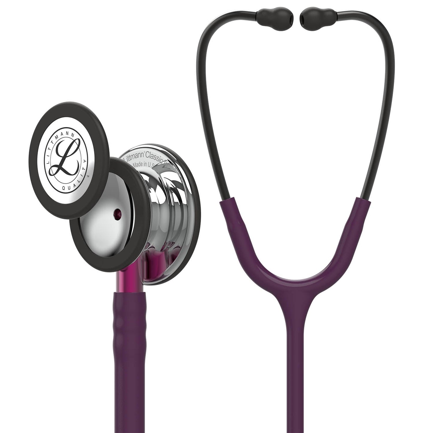 Littmann Classic III Monitoring Stethoscope: Mirror & Plum - Pink Stem 5960 - Freshers Voucher - Littmann Stethoscopes