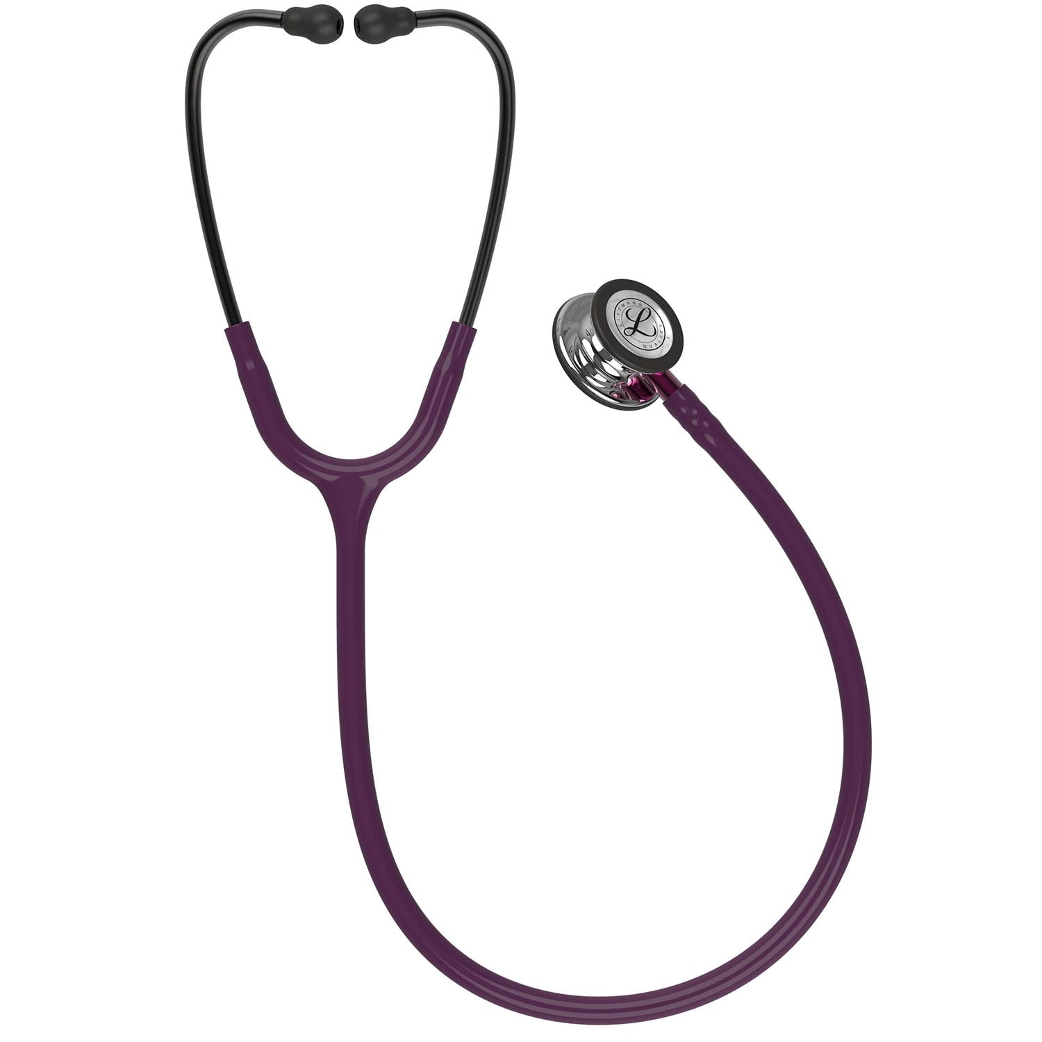 Littmann Classic III Monitoring Stethoscope: Mirror & Plum - Pink Stem 5960 - Freshers Voucher - Littmann Stethoscopes