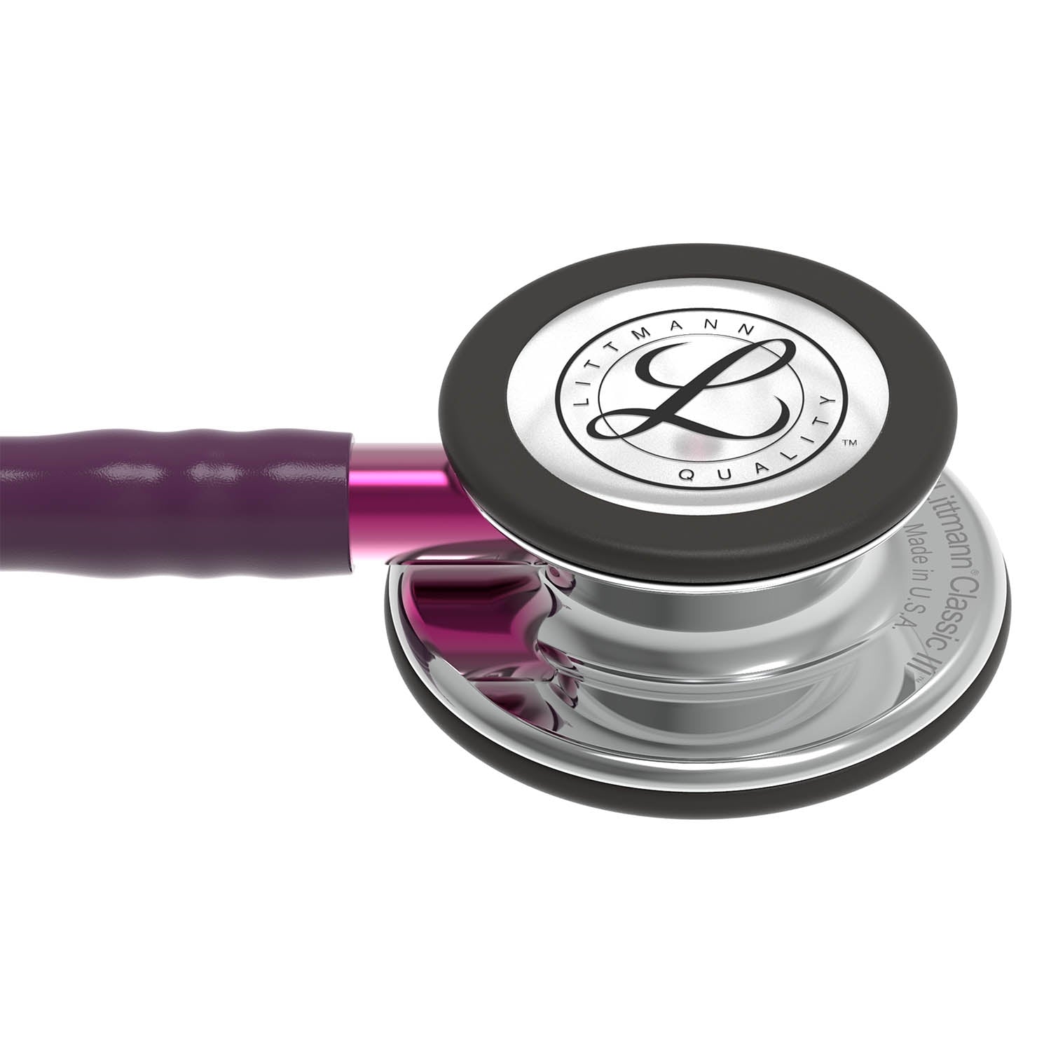 Littmann Classic III Monitoring Stethoscope: Mirror & Plum - Pink Stem 5960 - Freshers Voucher - Littmann Stethoscopes