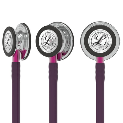 Littmann Classic III Monitoring Stethoscope: Mirror & Plum - Pink Stem 5960 - Freshers Voucher - Littmann Stethoscopes