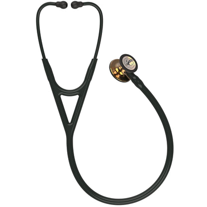 Littmann Cardiology IV Diagnostic Stethoscope: High Polish Copper & Black - 6180 - Over Engraved - Littmann Stethoscopes