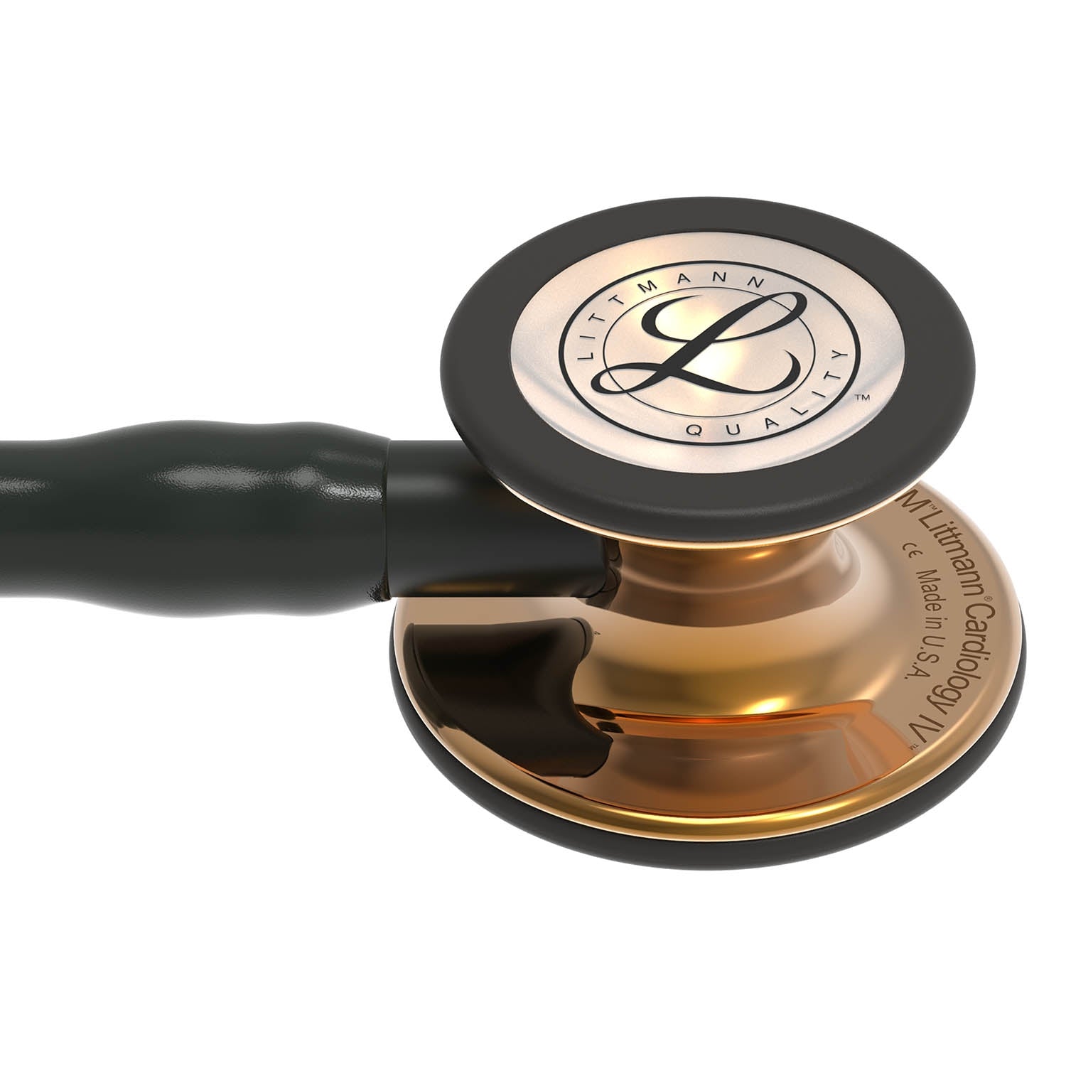 Littmann Cardiology IV Diagnostic Stethoscope: High Polish Copper & Black - 6180 - Over Engraved - Littmann Stethoscopes