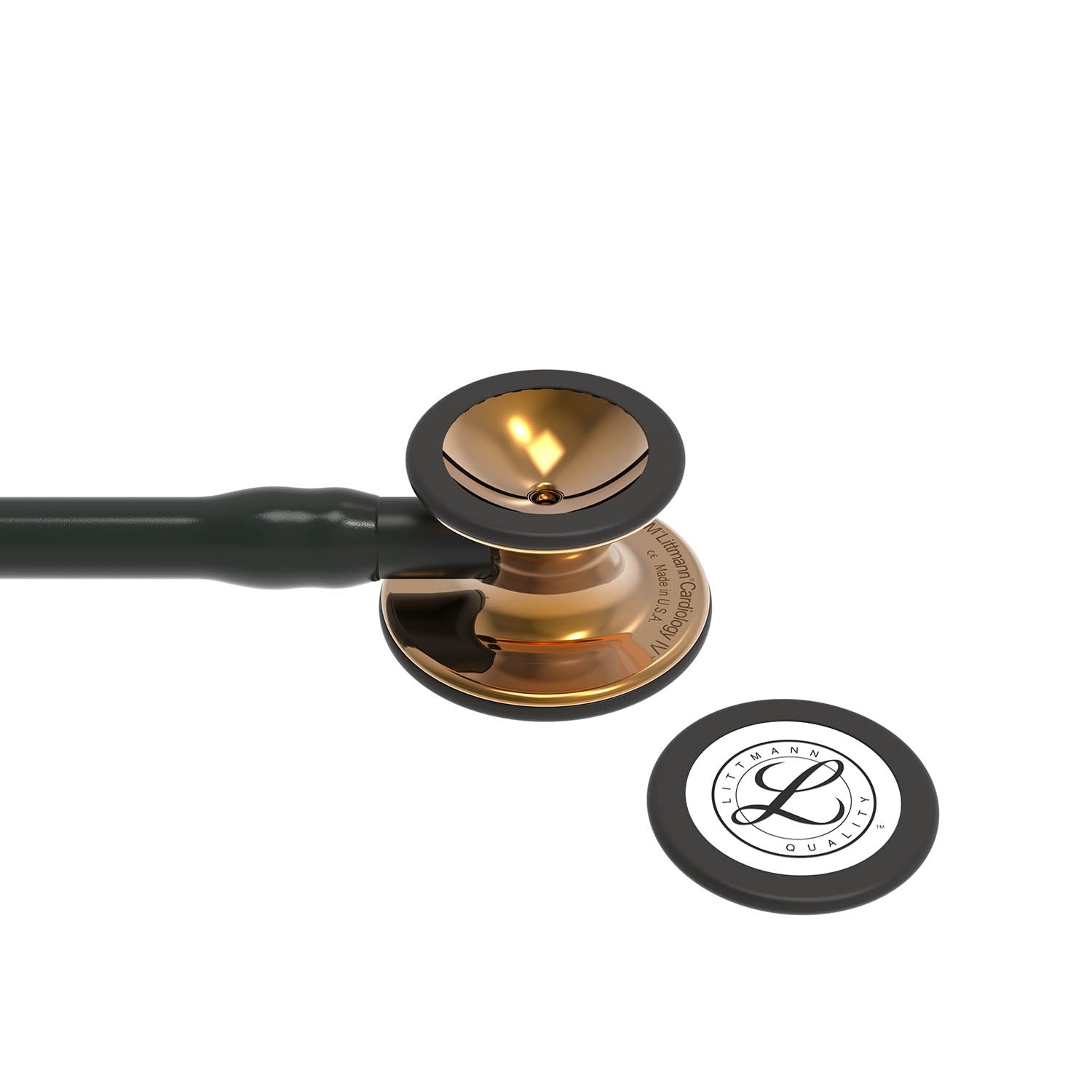 Littmann Cardiology IV Diagnostic Stethoscope: High Polish Copper & Black - 6180 - Over Engraved - Littmann Stethoscopes