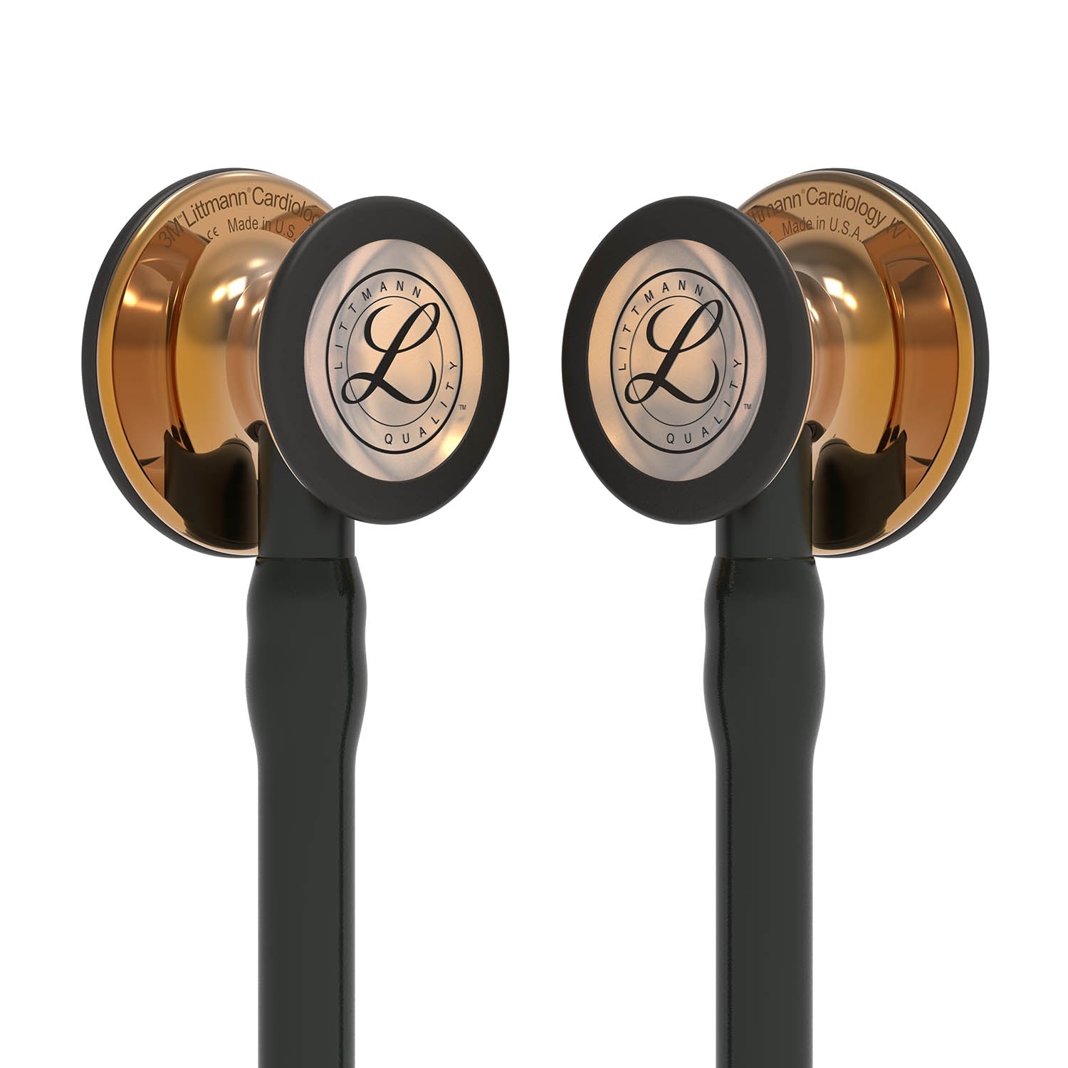 Littmann Cardiology IV Diagnostic Stethoscope: High Polish Copper & Black - 6180 - Over Engraved - Littmann Stethoscopes