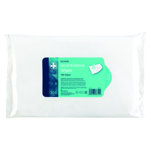 Reliwipe Incontinence Wipes - Pack of 100