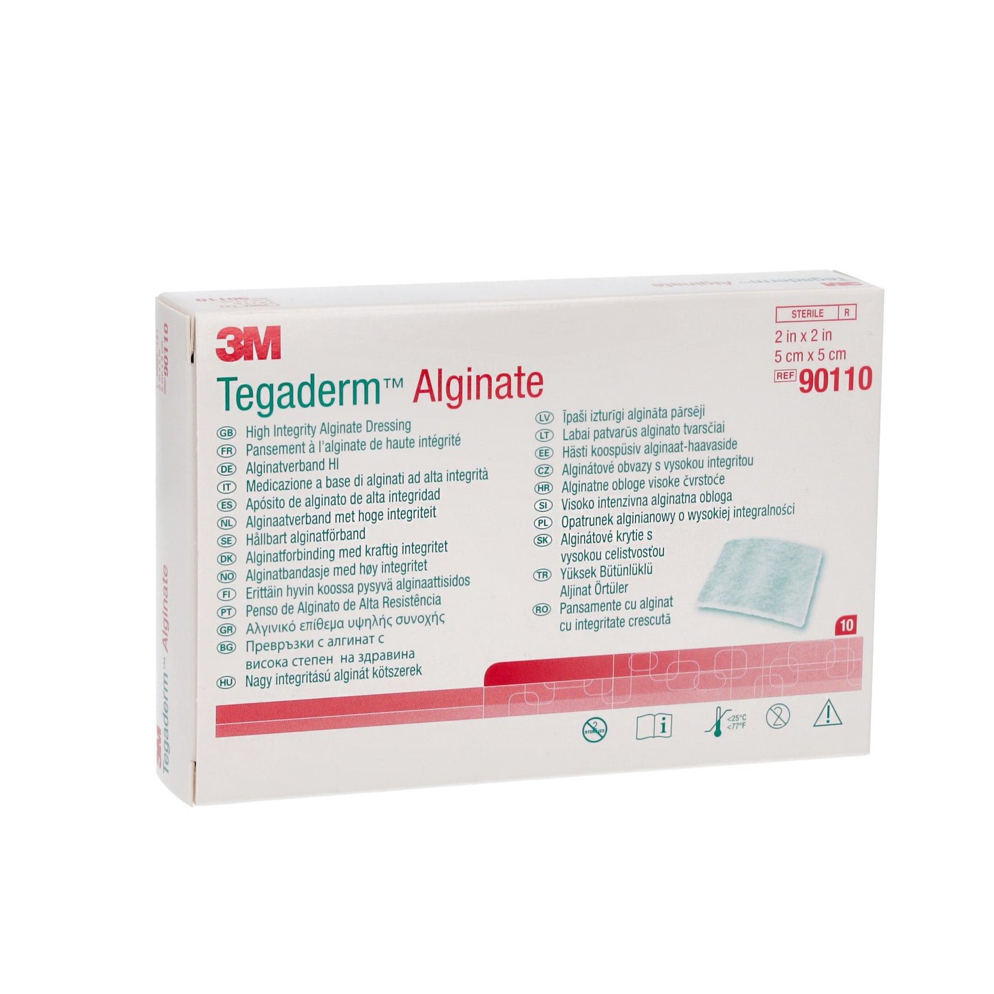 3M™ Tegaderm Alginate Dressing Box of 10 - 5x5cm - 3M