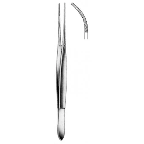 Cushing Dressing and Tissue Forceps Curved - 17.5cm - 