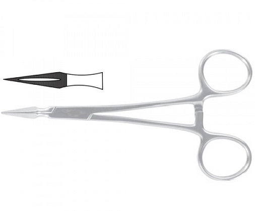 Stirglitz Splinter Forceps 45 Degree Curved - 14cm - 