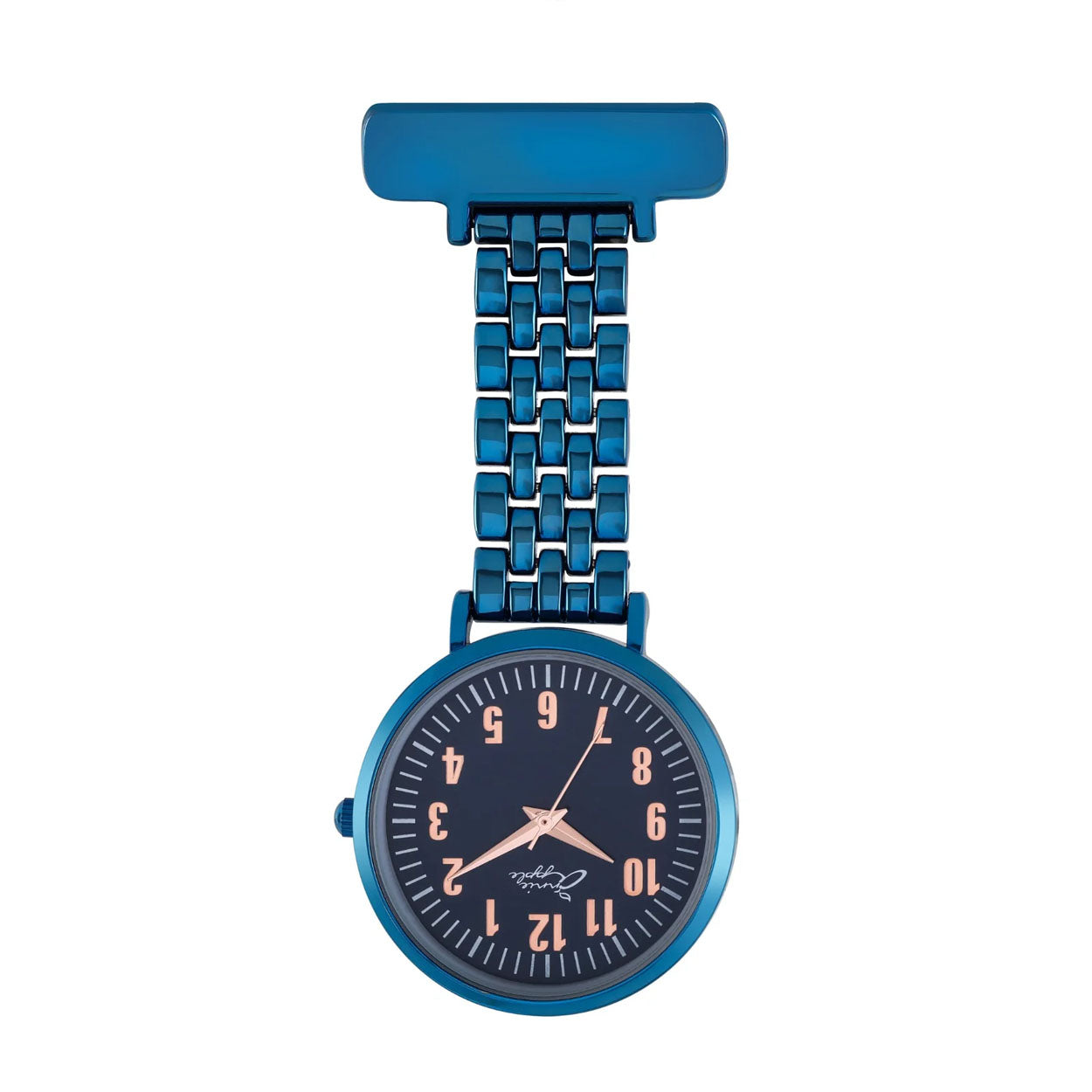 Annie Apple Nurses Fob Watch - Aurora - Grey/Blue - Link - 35mm - Annie Apple