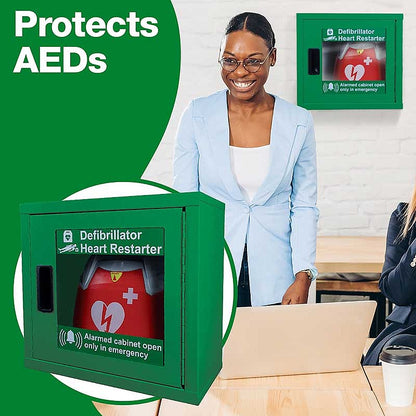 Alarmed AED Cabinet, Empty - Safety First Aid