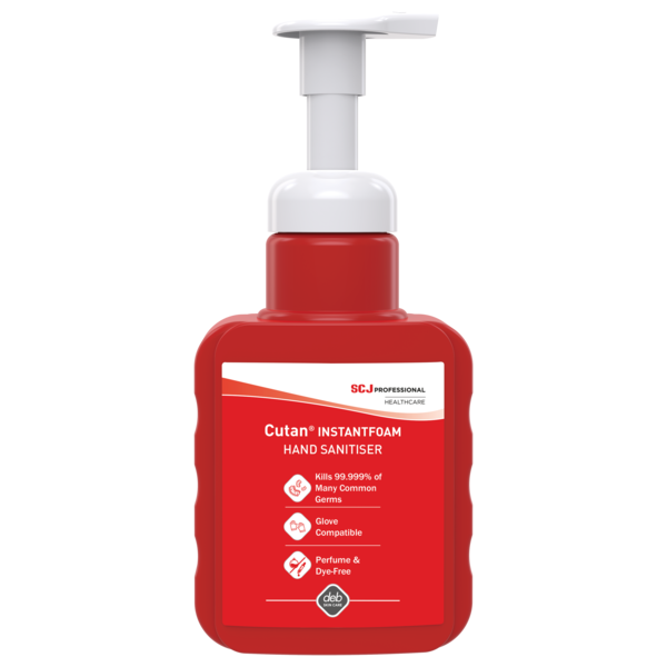 Cutan Foam Hand Sanitiser - 400ml Pump Top - Cutan