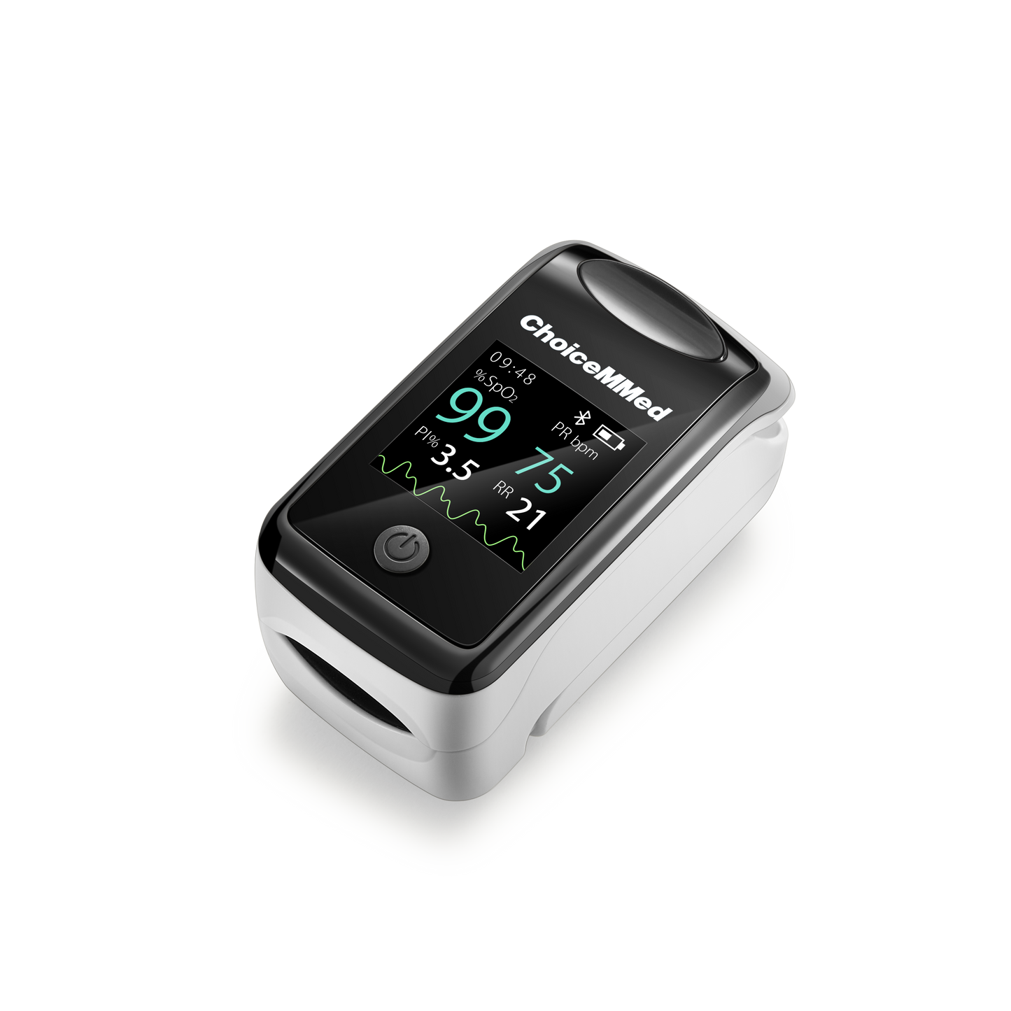 Fingertip Pulse Oximeter with Bluetooth, Perfusion Index and Respiratory Rate Function - ChoiceMMed