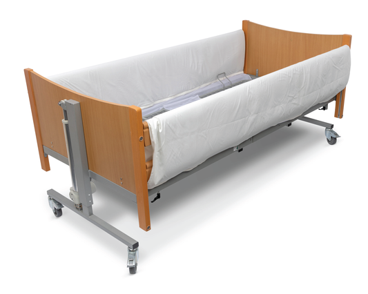 MRSA Resistant Connected Bed Rail Protectors - With Mesh - MIP