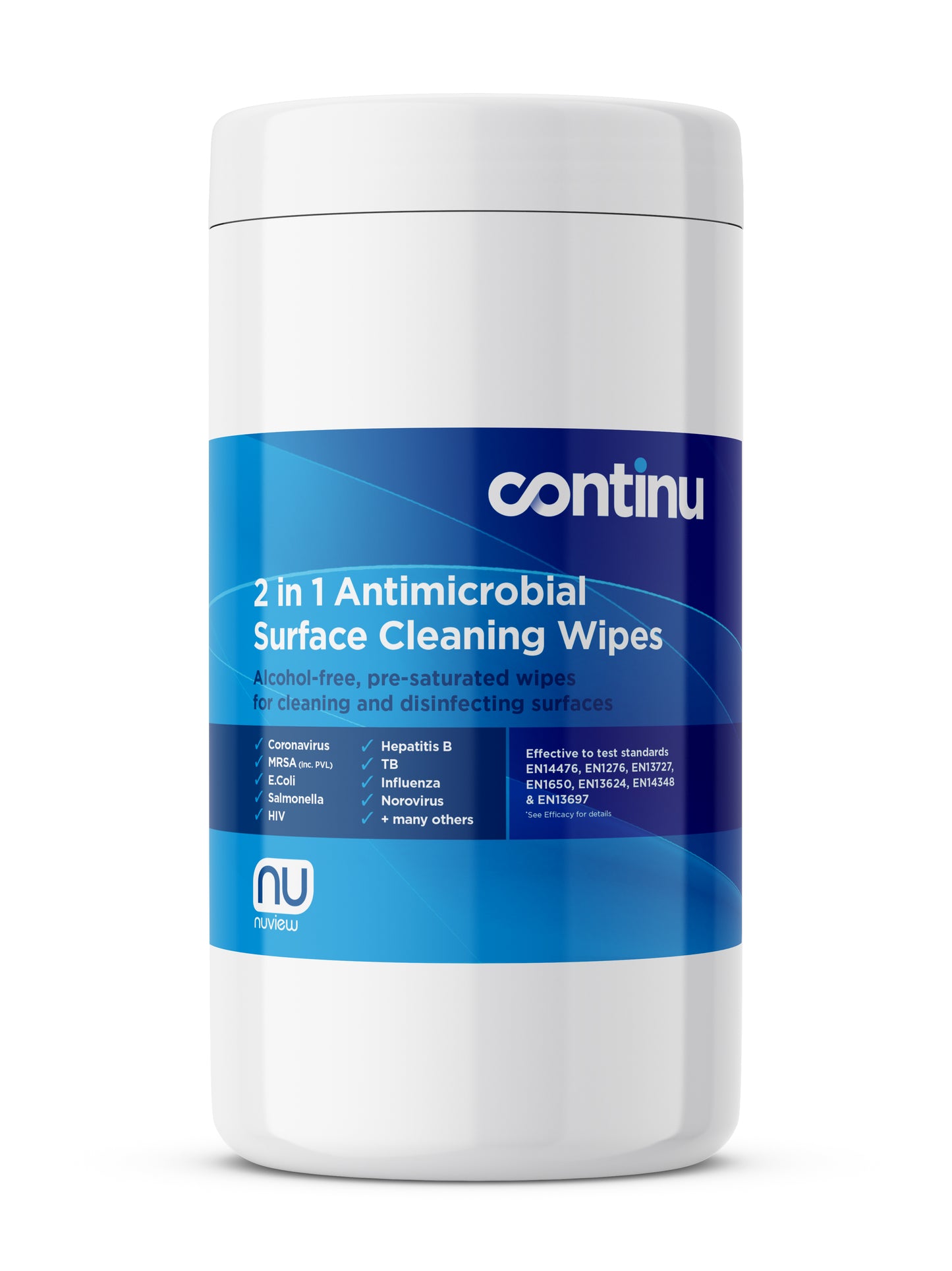 Continu 2 in 1 Wipes Tubs 200 x 1 - Continu