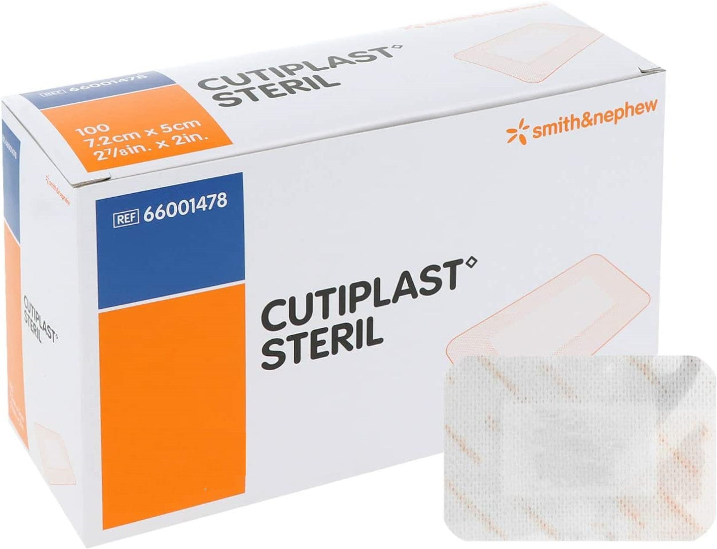 Cutiplast Sterile Post-Operative Wound Dressing - 7.2cm x 5cm - Pack of 100 - Carey Medical