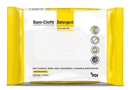 PDI Sani Cloth Detergent Wipes - Multi Surface Wipe x 60 - PDI