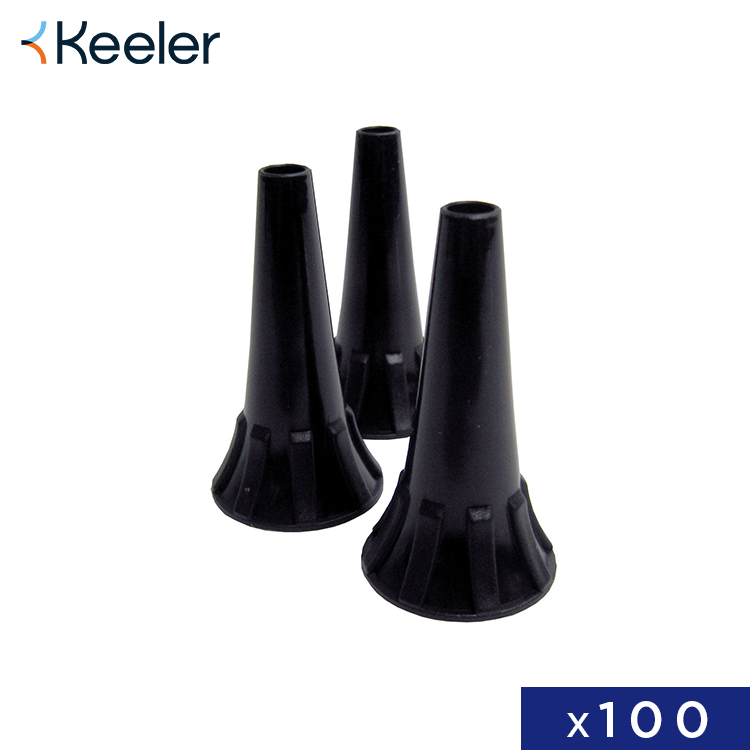 Jazz Ear Specula 3mm Black - Pack of 100 - Keeler