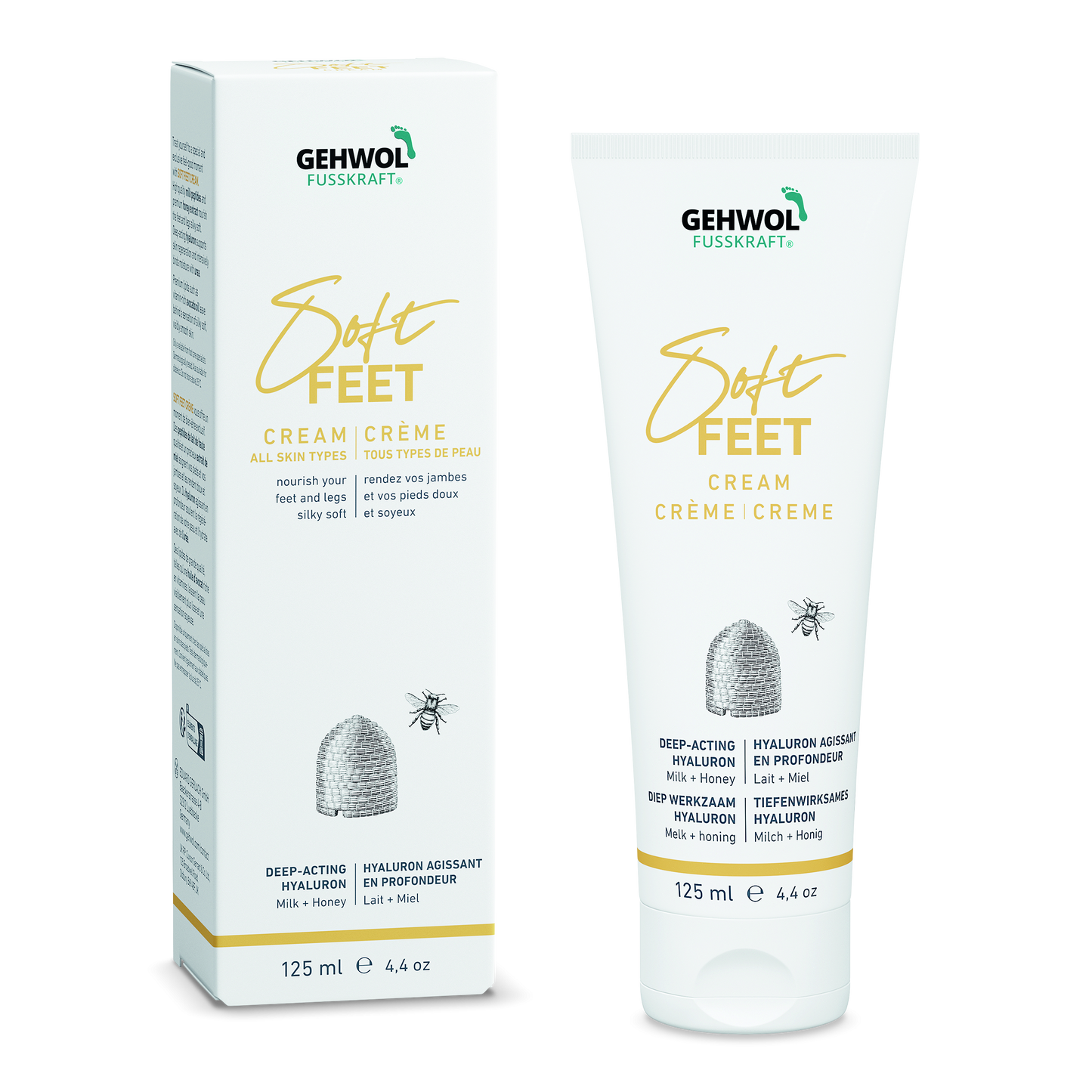 Gehwol Fusskraft Soft Feet Crème with Milk & Honey 125ml - DLT