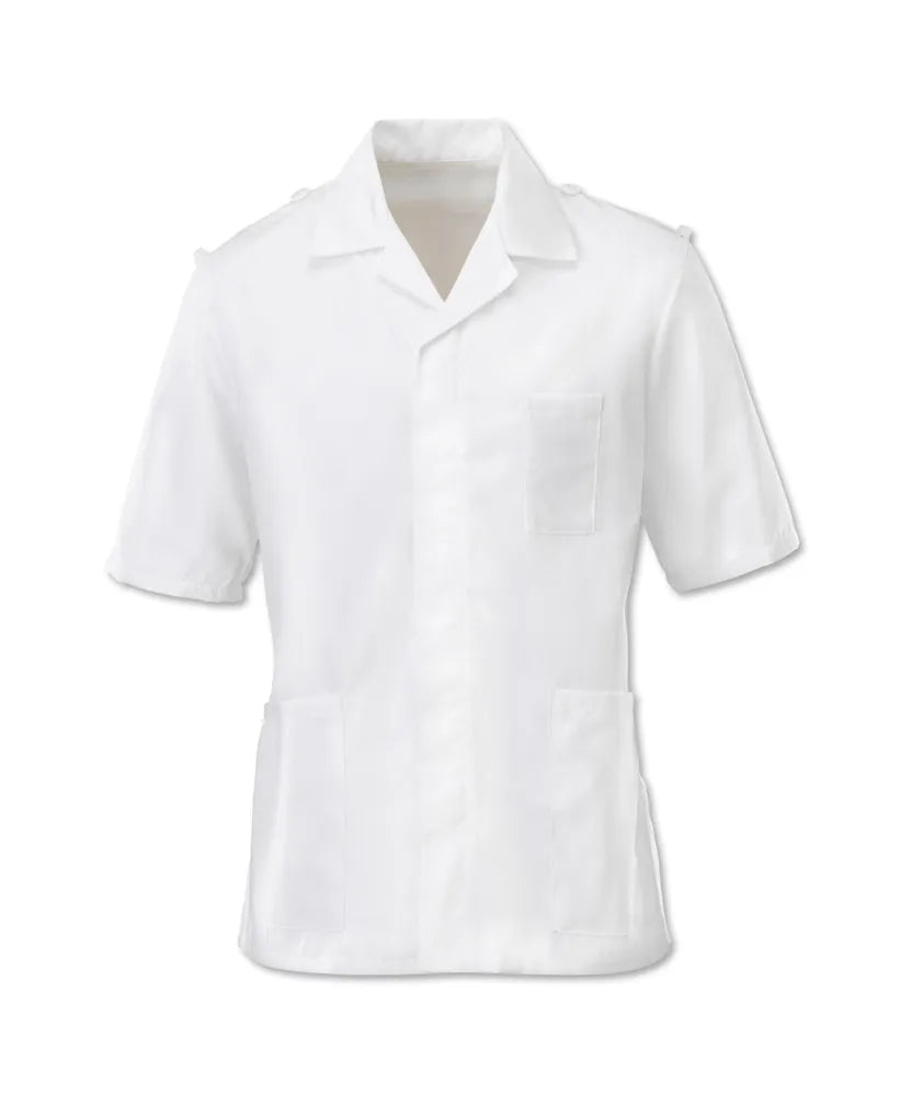 Men's White Epaulette Tunic - 36 Inch Chest - Alexandra