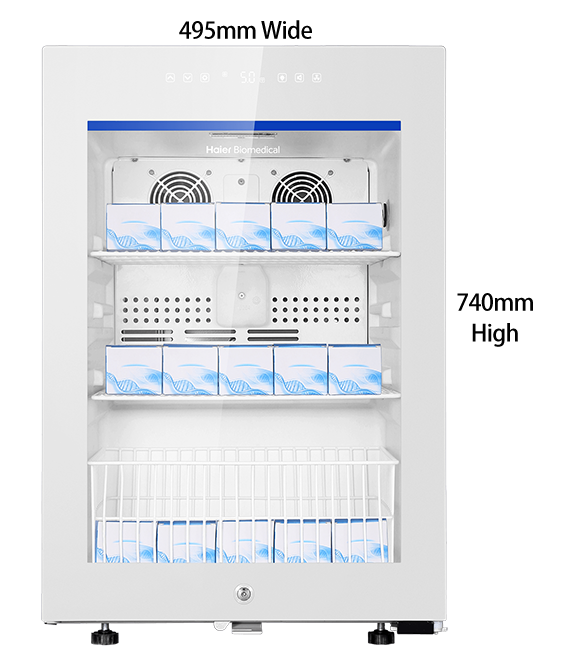 Pharmacy Countertop Refrigerator - 85 Litres - Glass Door