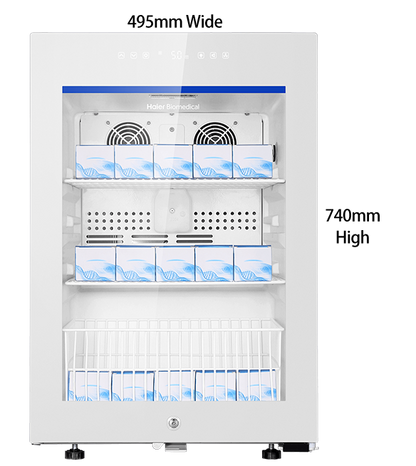 Pharmacy Countertop Refrigerator - 85 Litres - Glass Door