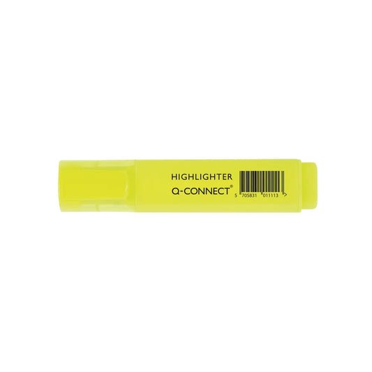 Q-Connect Yellow Highlighter Pen - Pack of 10 - Vow