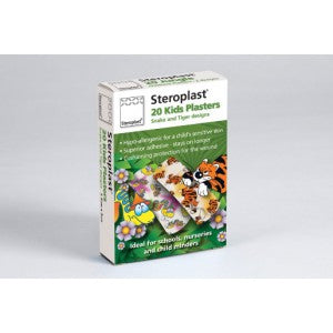 Steroplast Children's Snakes and Tigers Plasters - Box of 10 - Steroplast