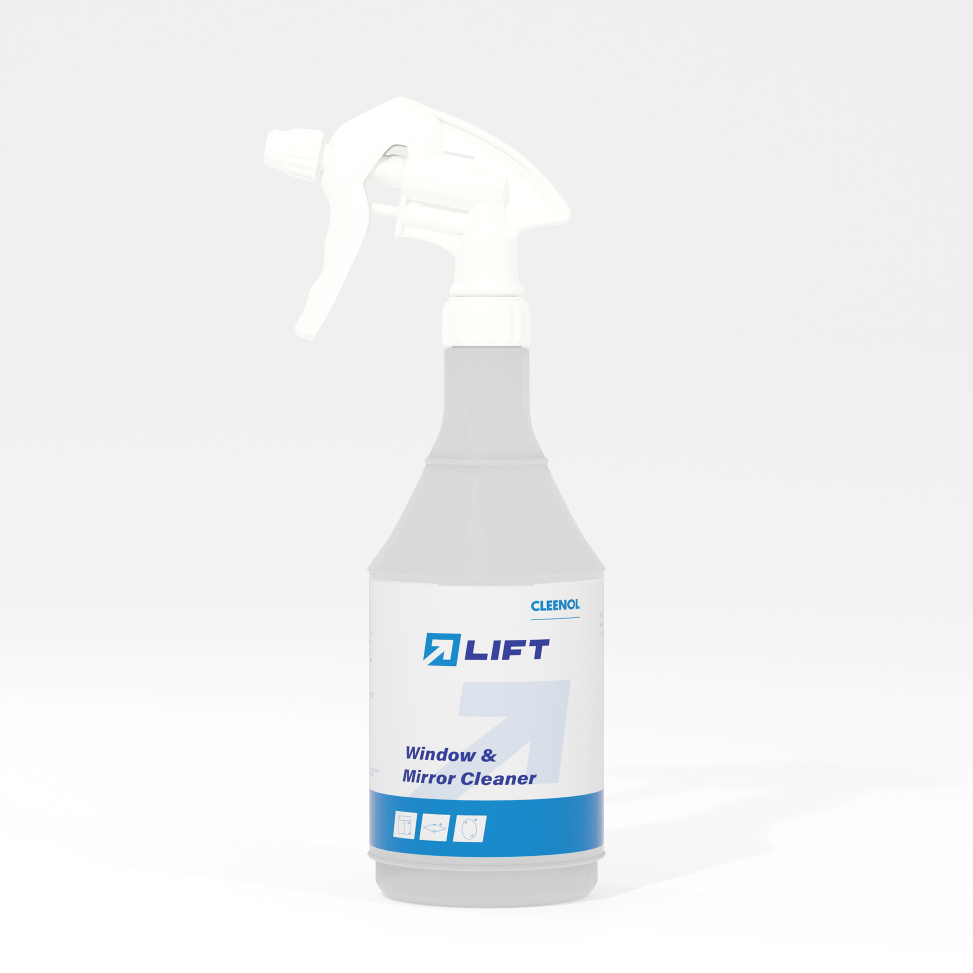 Lift Window & Mirror Cleaner 750ml Heavy Duty Empty Flask - Cleenol