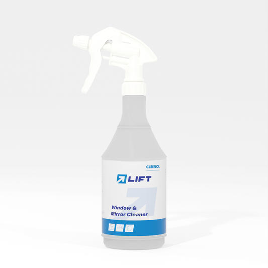 Lift Window & Mirror Cleaner 750ml Heavy Duty Empty Flask - Cleenol