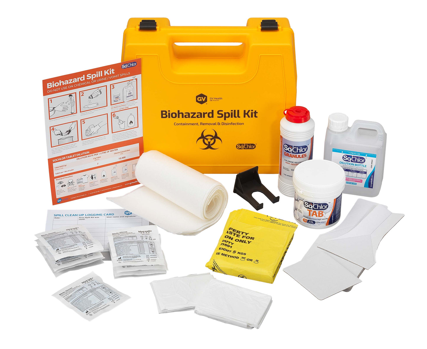 Biohazard Spill Kit (Midi / 10 Spills) - GV Health