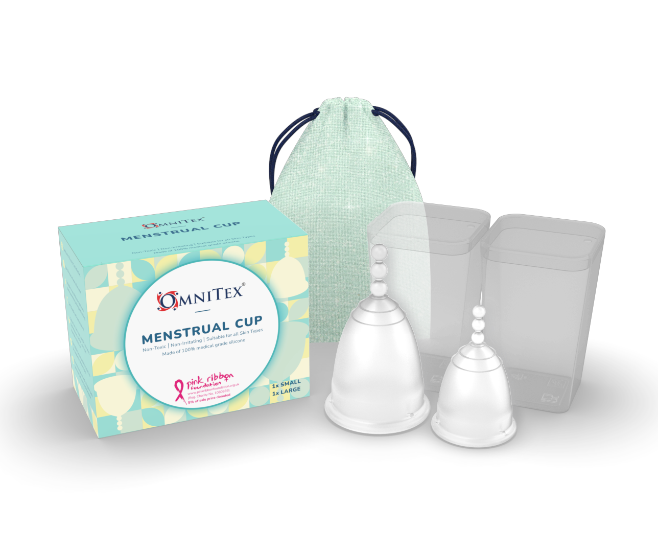 Omnitex Menstrual Cups x2 – Medisave UK