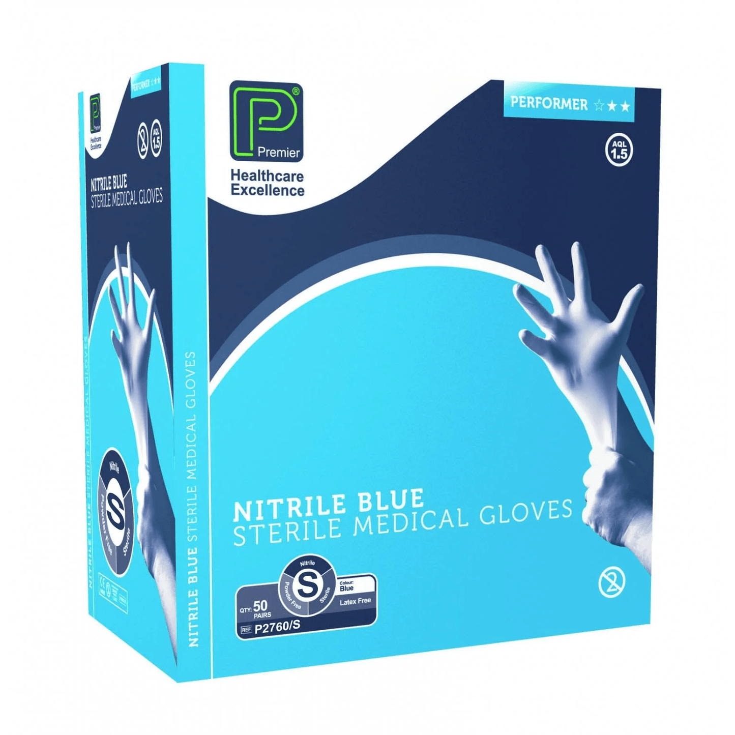 Sterile Nitrile gloves - Pack of 50 - Premier