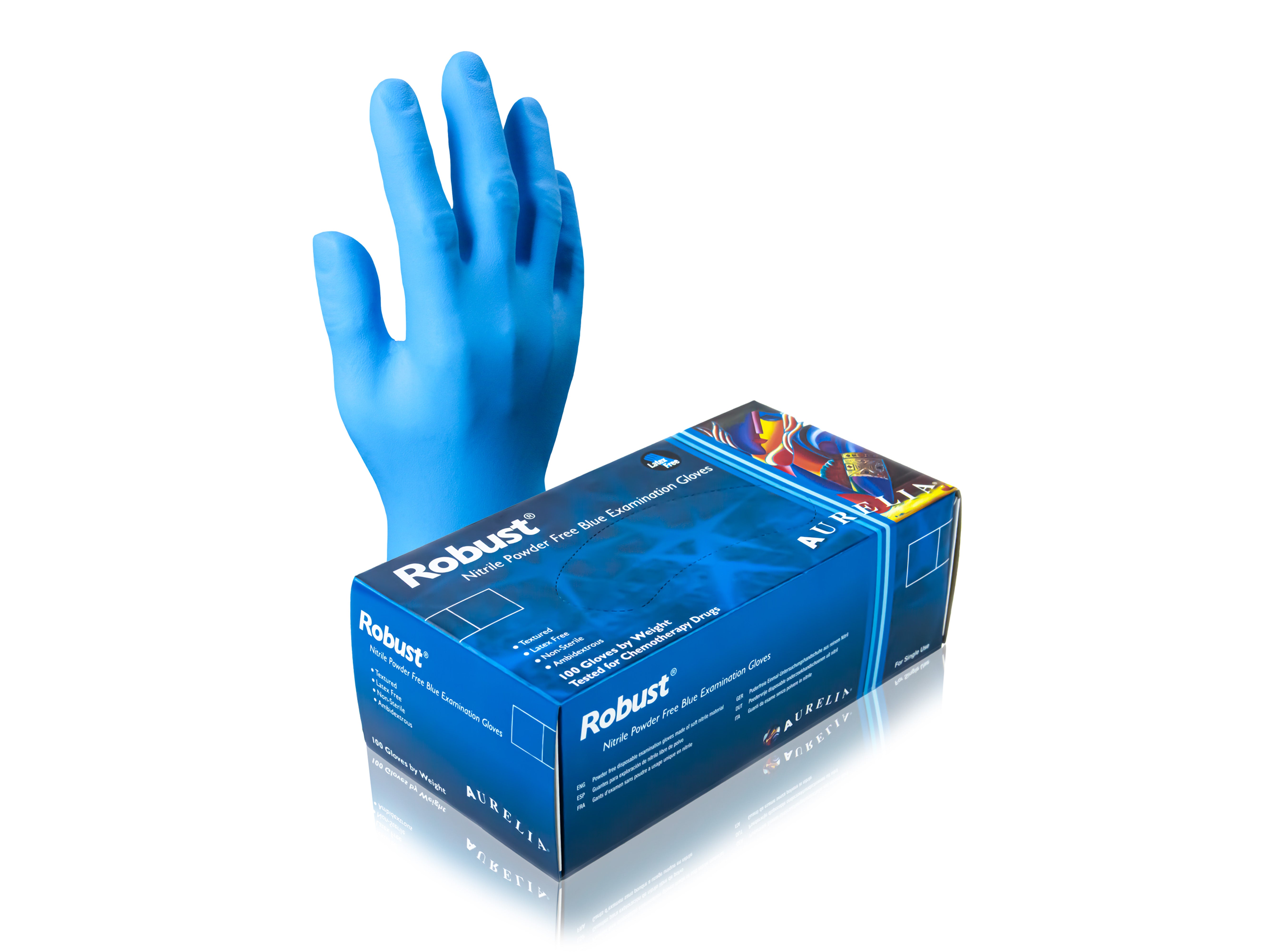 Aurelia Robust Nitrile Powder Free Gloves - Medium - Pack of 100 ...